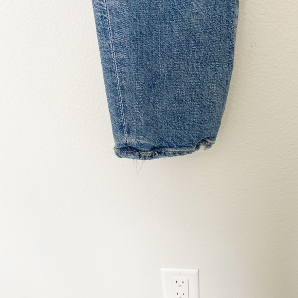 AGOLDE Toni Mid-Rise Straight Leg Jeans Boho Fall Medium Blue Dime Wash Size 28 - Picture 11 of 14